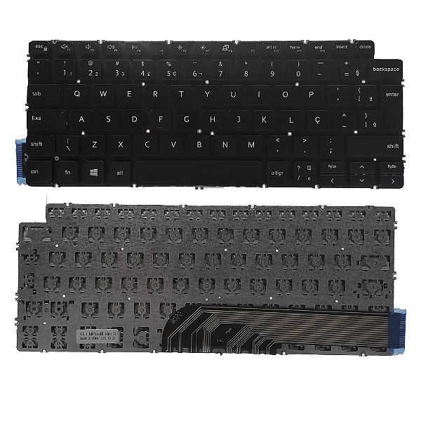 Teclado Para Dell Latitude 3410 Dell Inspiron 14 7490 sem farme Preto