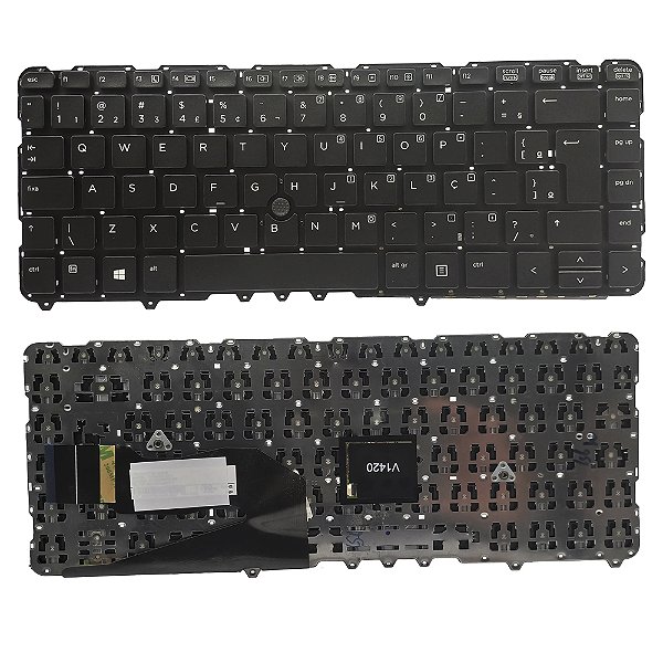 Teclado Para Hp Elitebook 840-g1 850-g1 Preto (sem Moldura)