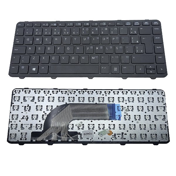 Teclado Para Hp Probook 442 440 G1, 440 430 G2 com Moldura português