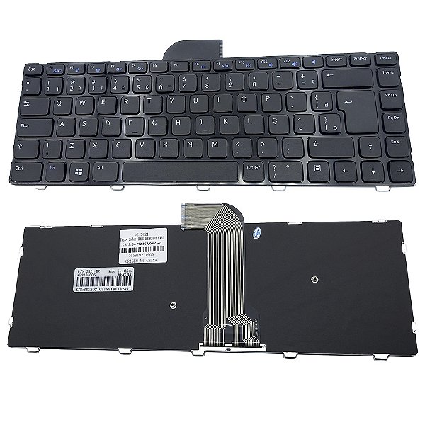 Teclado Para Dell Inspirion 3421 5421 Nsk-l90sw (PT) teclas funções azuis