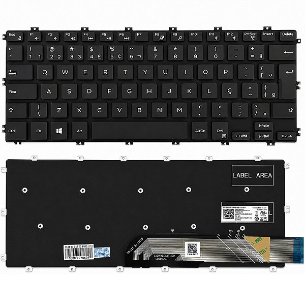 Teclado Para Dell Latitude 3400 Com Iluminação