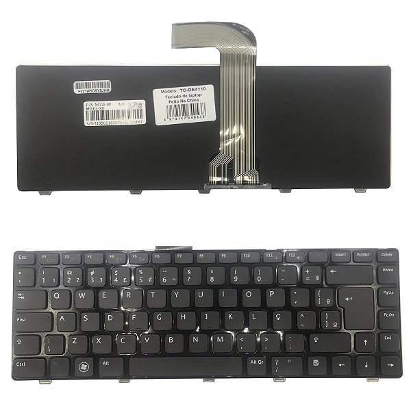 Teclado Para Dell N4110 N4050 Preto C