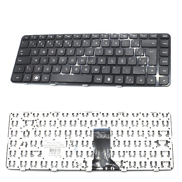 Teclado Para Hp Dm4 Series Dv5-2000 Preto Com Moldura
