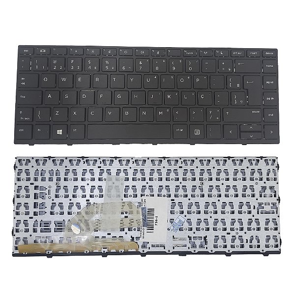 Teclado Para Hp Probook 430 G5 440 G5 445 G5 640 G4 Preto com moldura