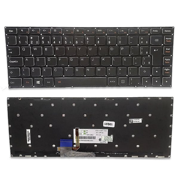 Teclado Para Lenovo Yoga 2 13 Br Retro Iluminado