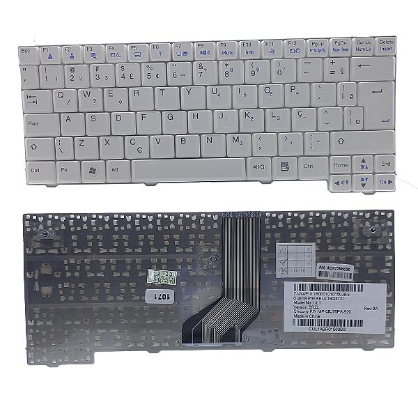 Teclado Para Lg X120 X120l X120g X13 X130 Branco Abnt2 Com C