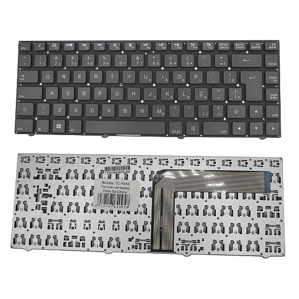 Teclado Para Philco 14f 14l Flat ""l"" Wifi F4 (por Baixo)