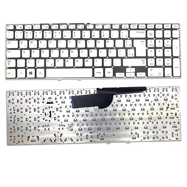 Teclado Para Samsung Essentials Np270e5k Np270e5j Np270e5g Branco