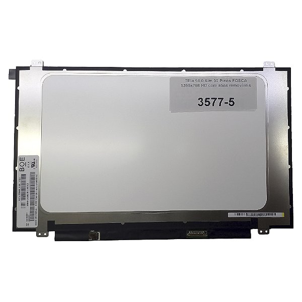 Tela 14.0 Sim 30 Pinos Fosca 1366x768 Hd Com Abas Removíveis