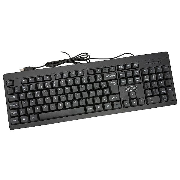 Teclado Para Pc Usb Knup Kp-te148 Abnt2 Preto