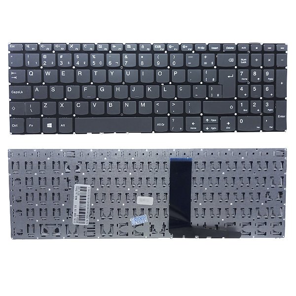 Teclado Para Lenovo Ideapad 330-15ikb com alfa numerico Cinza Sem POWER