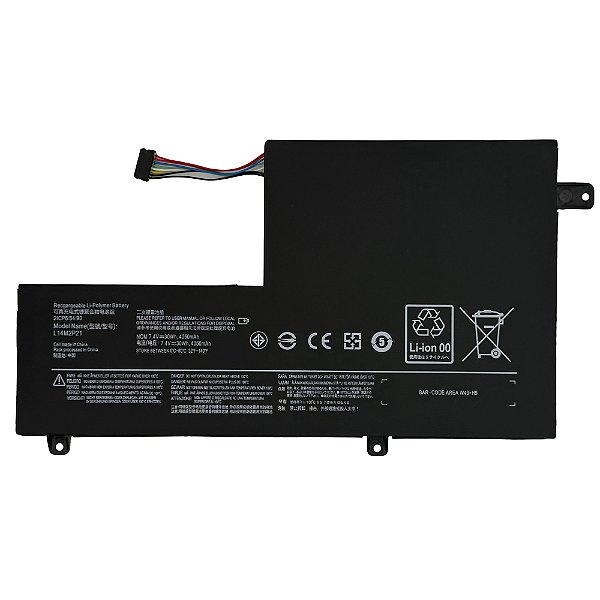 Bateria Para Lenovo L14m2p21 7.4v 4050mah/ 30wh Flat lado esquerdo