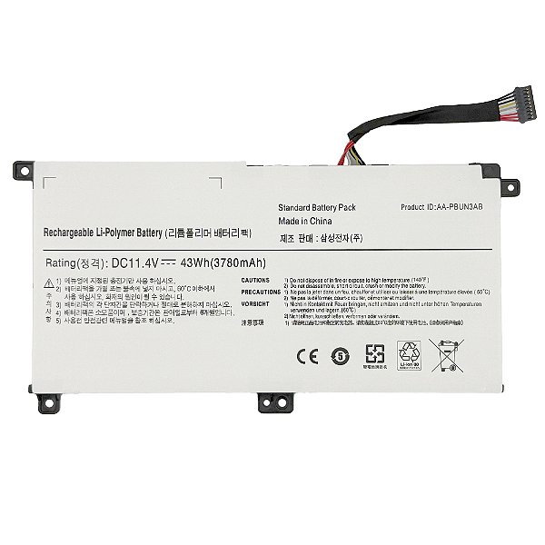 Bateria Para Samsung Ativ Book Np300e5l-kf1br-3 11.4v 43wh (Conector Preto)