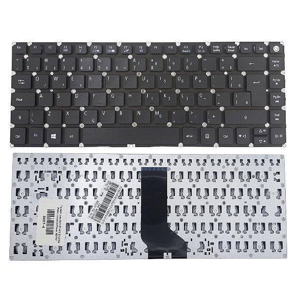 Teclado Para Acer E5-473 E5-473g Preto Com Tecla Power Abtn2