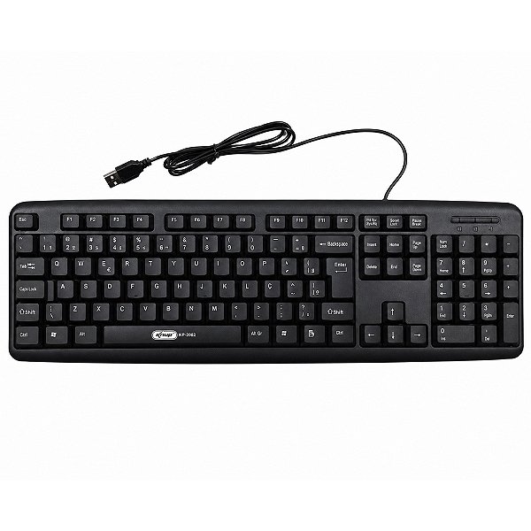 Teclado Para Pc Ubs Knup Kp-2002 Abnt Preto