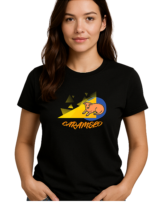 Camiseta casual cachorro Caramelo Brasil