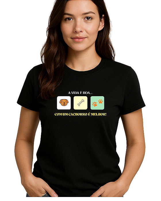 Camiseta casual cachorro Doglife