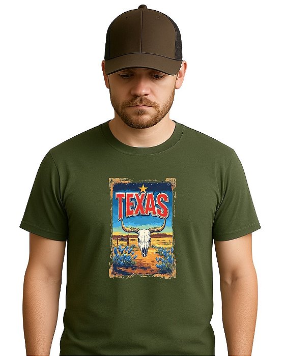 Camiseta casual Country TexasHorn