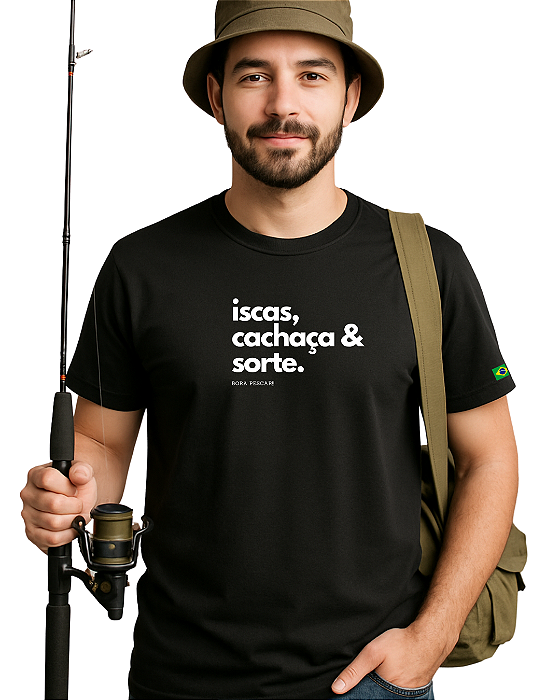 Camiseta casual pescaria Pesca&Sorte