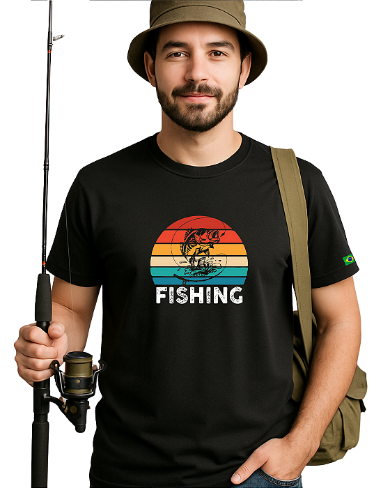 Camiseta casual pescaria FishRetro