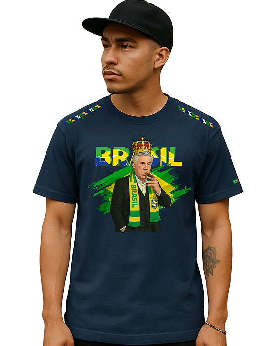 Camiseta casual Ancelotti Seleção Brasileira