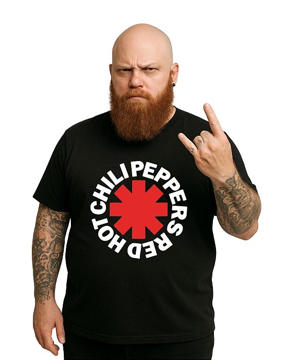 Camiseta Masculina Red Hot Chili Peppers