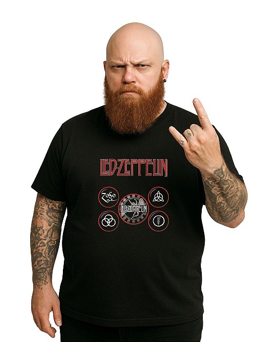 Camiseta Masculina Led Zeppelin