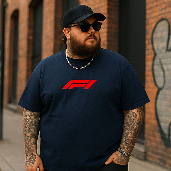 Camiseta Plus Size Masculina F1