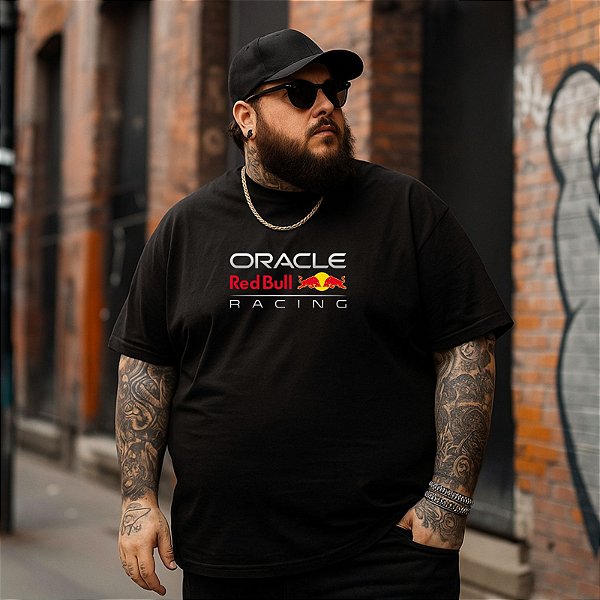 Camiseta Plus Size Masculina Fórmula 1 Oracle