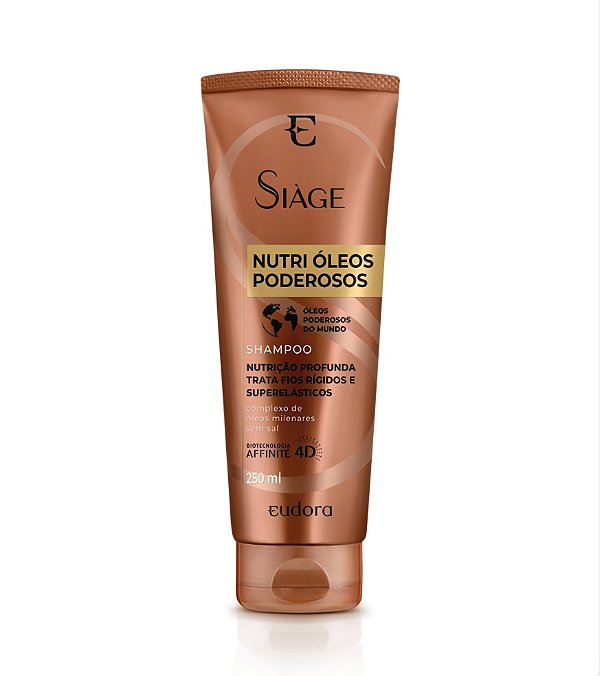 Shampoo Nutri Óleos Poderosos (250ml) - Eudora Siàge