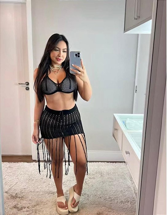 CONJUNTO DE TRICÔ | SAIA FRANJA + TOP C\BOJO