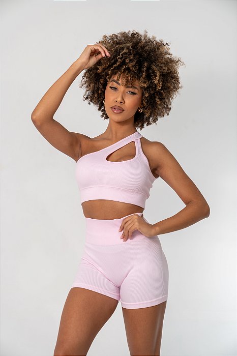 Conjunto Shorts Essence Rosa