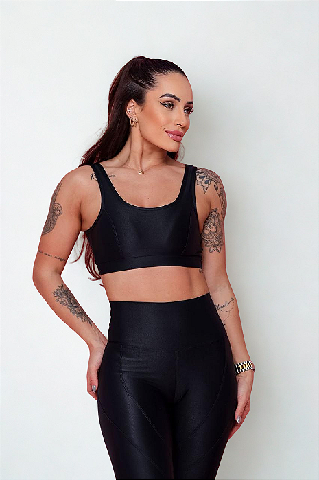 Conjunto Legging Shine Preto