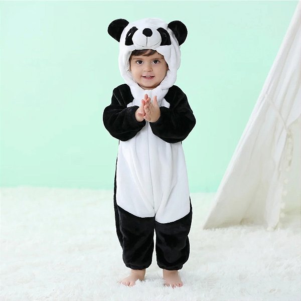 Macacão Panda com Orelhinhas – Presente Perfeito para Bebês