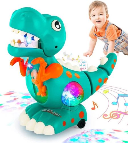 Dinossauro Interativo Musical – Estímulo Sensorial para Bebês