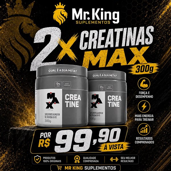 2 CREATINAS MAX TITANIUM (300G CADA)
