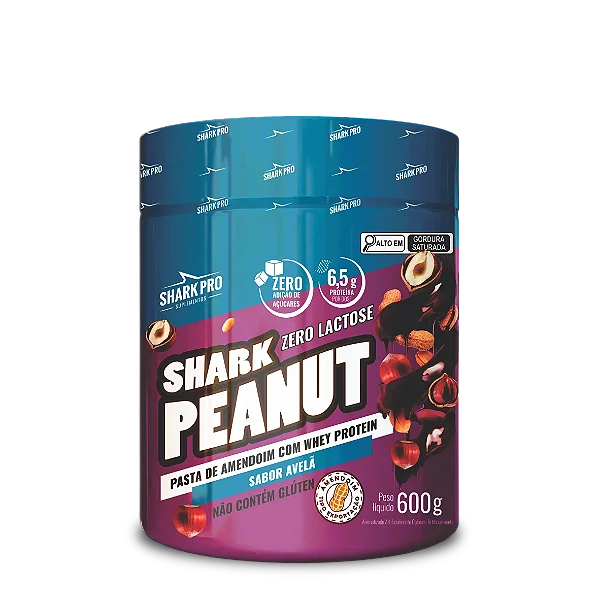 PASTA DE AMENDOIM SHARK PRO 600G