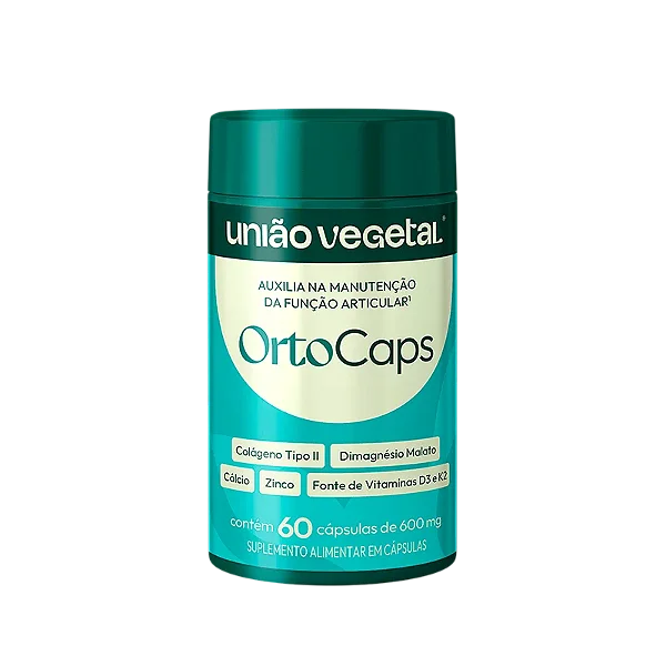 COLÁGENO TIPO II ORTOCAPS UNIÃO VEGETAL 60C