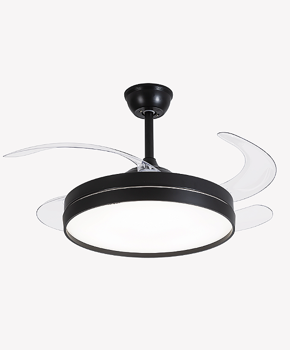 VENTILADOR DE TETO RETRÁTIL AIR BASIC MULTICOR DIM PRETO BIVOLT