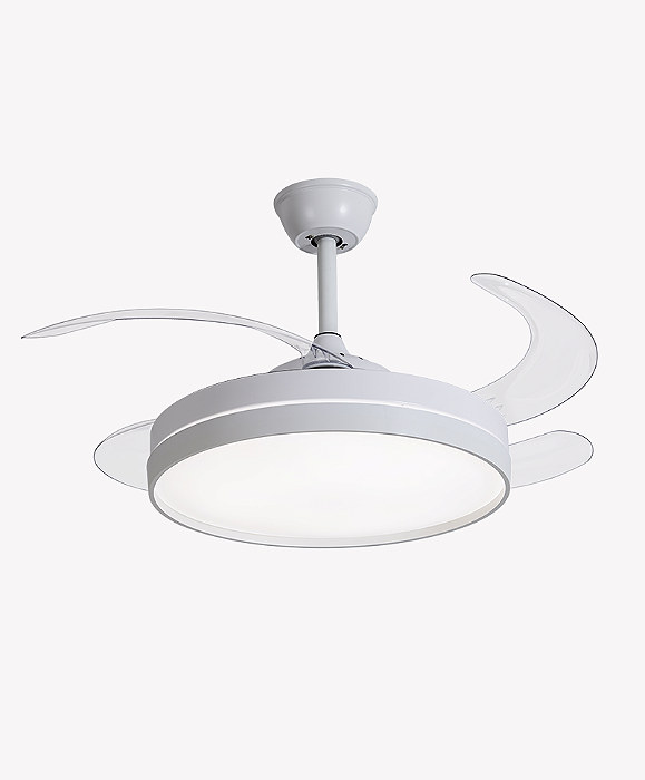 VENTILADOR DE TETO RETRÁTIL AIR BASIC MULTICOR DIM BRANCO BIVOLT