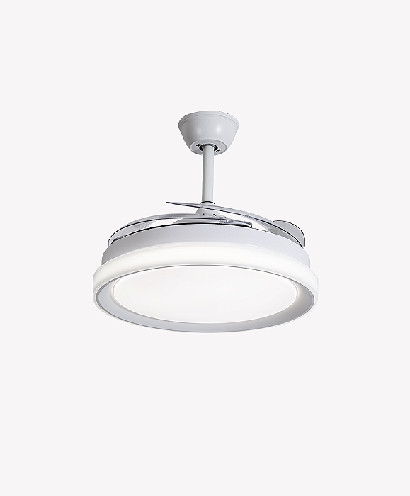 VENTILADOR DE TETO RETRÁTIL AIR PLUS MULTICOR DIM BRANCO BIVOLT