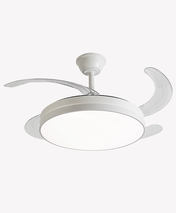 VENTILADOR DE TETO RETRÁTIL AIR LITE PLAFON MULTICOR BRANCO BIVOLT