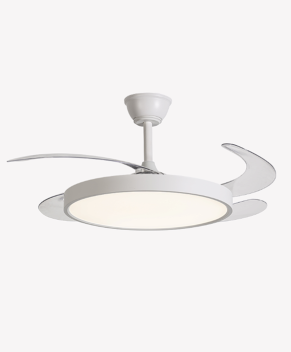 VENTILADOR DE TETO RETRÁTIL AIR BASE MULTICOR BRANCO BIVOLT