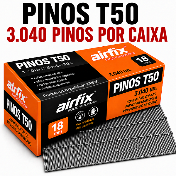 Pinos T50 Airfix 3.040 Unidades Para Madeira Estrutural Pallet e Construção