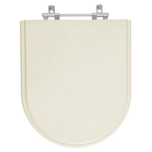 Tampa de Vaso Poliester Carrara Creme Bege Claro para Bacia Deca 6lpf