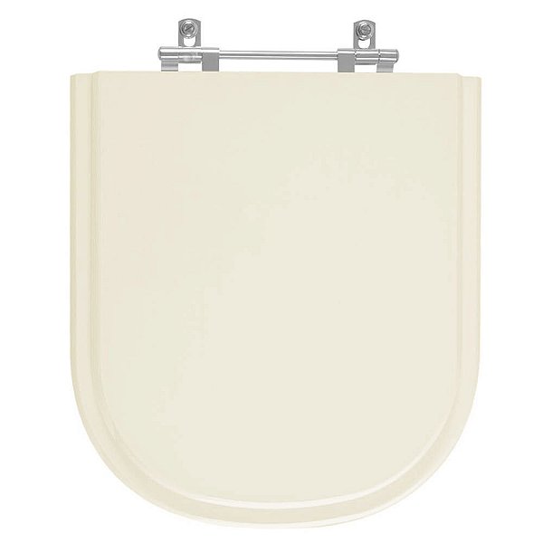 Assento Sanitário Acrílico Vogue Plus Bege para vaso Deca