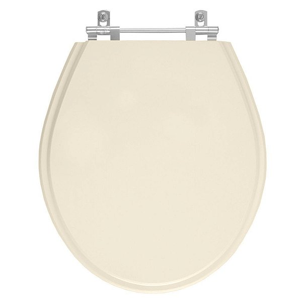 Assento Sanitario Poliester Ravena Creme para vaso Deca