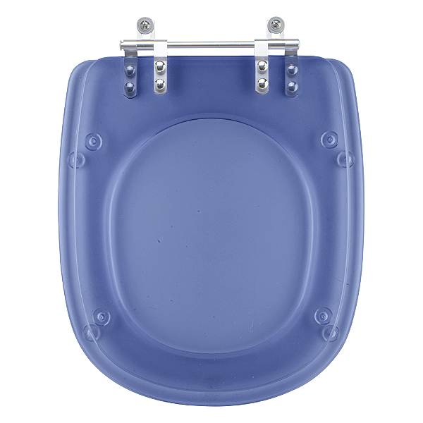 Assento Sanitario Poliester Stylus Azul Transparente para vaso Celite