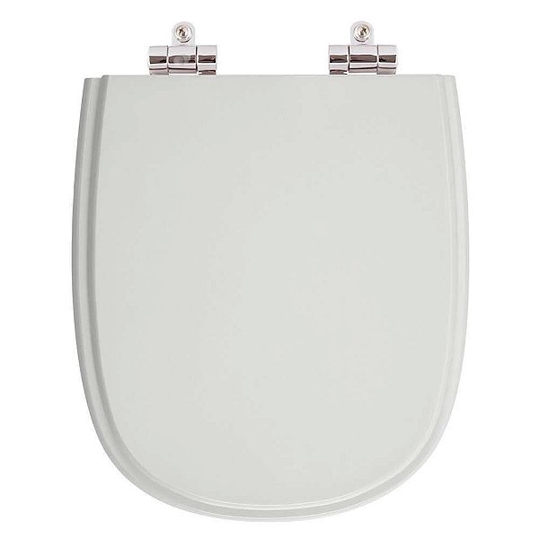 Assento Sanitário Poliester Soft Close Sabatini Cinza Claro para vaso Icasa 6lpf