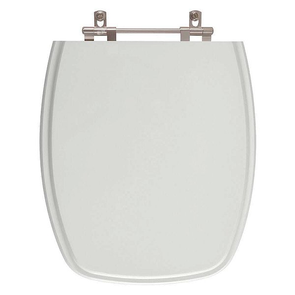 Assento Sanitário Primula Plus Cinza Claro para vaso Fiori